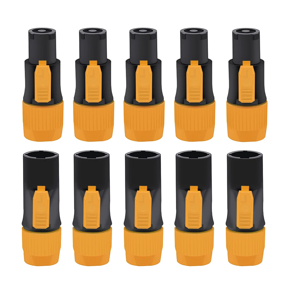 10 Stück neue IP65 wasserdichte Verriegelung PowerCon-Chassis-Anschlüsse NAC3MPX oder NAC3MX-W + NAC3FPX + Powercon True Connector NAC3FX-W