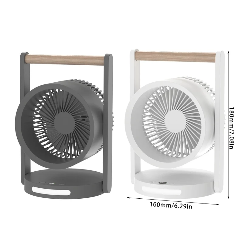 Ventilateur bureau efficace petit ventilateur pratique 3600mAh ventilateur électrique refroidisseur d'air