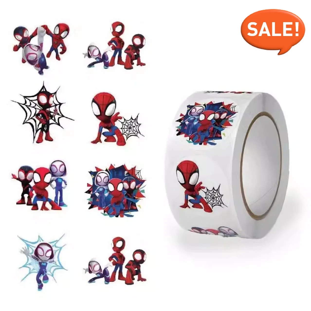 488 peças de adesivos de decoração do Homem-Aranha: designs vibrantes para telefones, artesanato – adesivo premium, arte icônica de longa duração kawaii