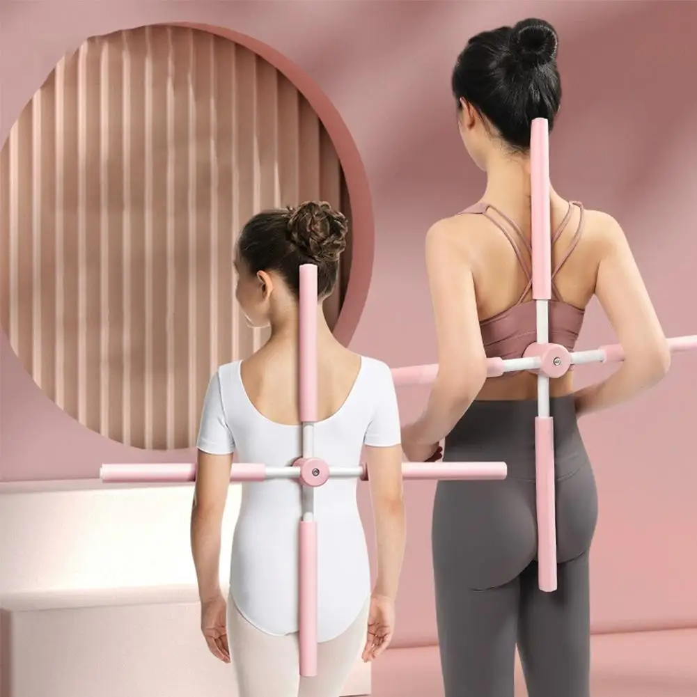 Humpback Corrector Yoga Training Cross Body Stick Sit Up Standing Posture Correction Off Shoulder Artifact Yoga Stick Gift ﻿