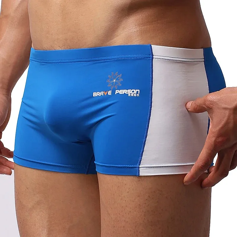 Fashion Men Swim Trunks Breathable Quick Dry Swimsuits Beach Shorts Soft Boxer Swimwear Summer