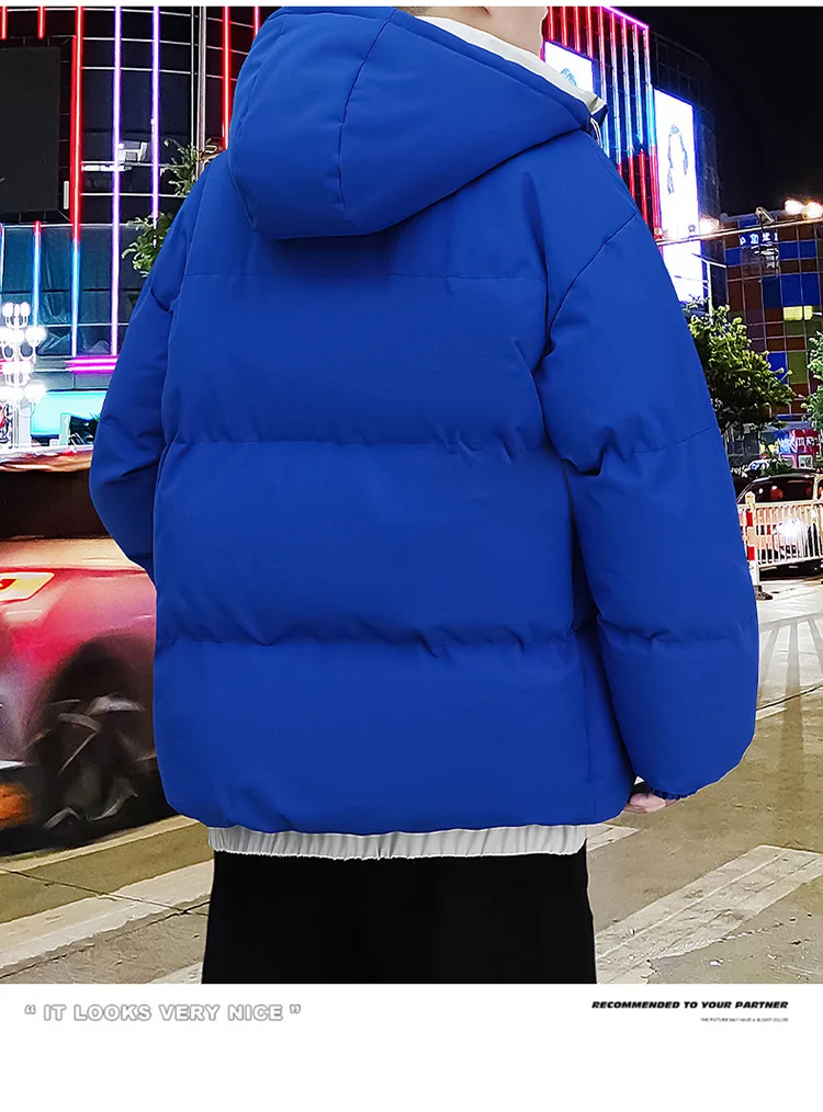 Veste à capuche imperméable surdimensionnée pour hommes, coupe-vent, manteau épais, chaud, extérieur, hiver