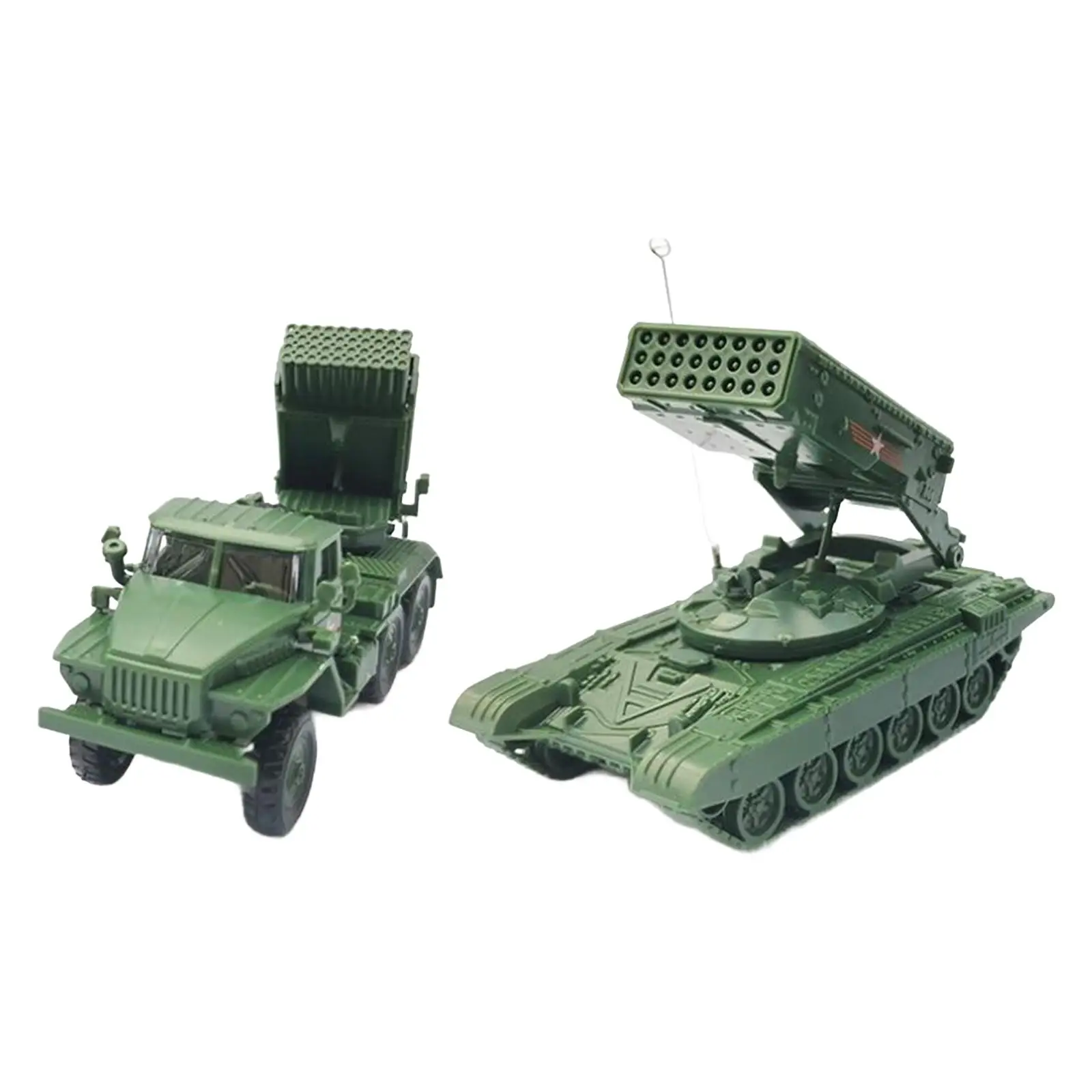 2 Stuks 1:72 Schaal Tank Model Meisjes Jongen Educatief Speelgoed 4d Tank Puzzel Speelgoed