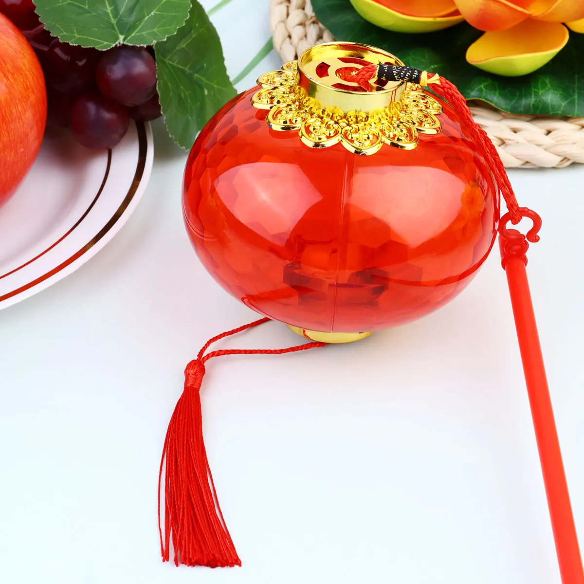 

Glowing Little Lantern Hand Held Festive Crystal Chinese Luminous Lightweight Portable