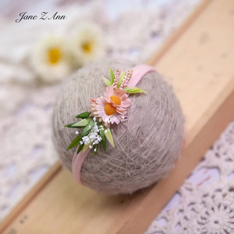 Children photography headwear hairband studio simulation flower 0-2 year baby photo shooting accessories