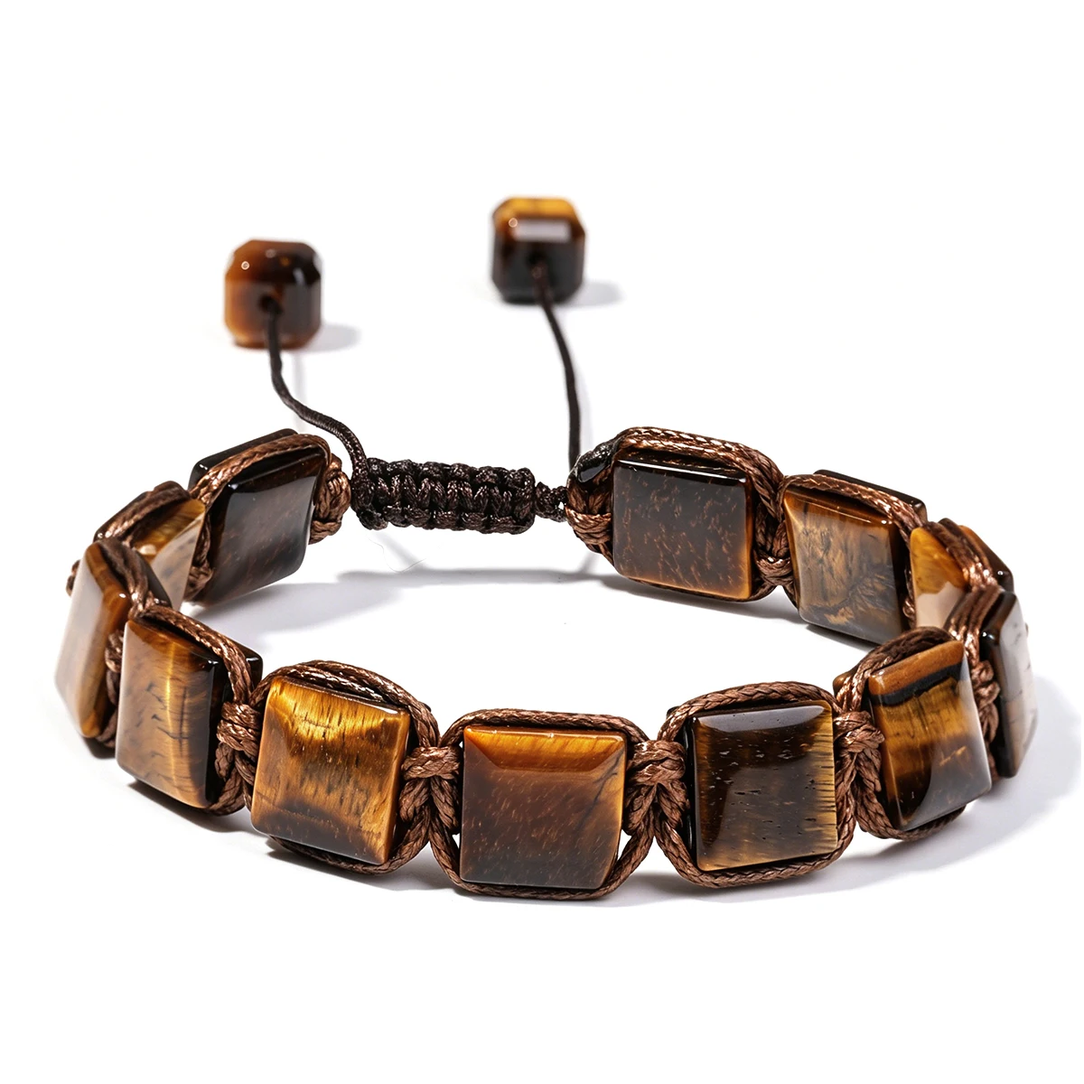 Herren-Armband aus natürlichem Citrin, gewebtes Armband, roher gelber Kristall, zieht Reichtum, Fülle, Heilstein, Schmuck, Geschenk für männliche Geschäftsleute – Detail 34