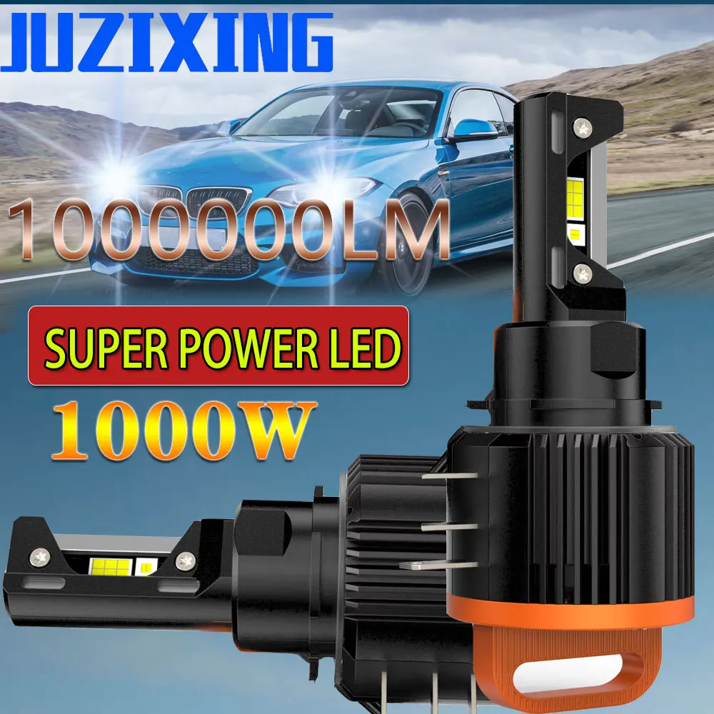 

JUZIXING Vehicle 2Pcs H15 LED Bulbs Car Headlight High Beam 12v 24v Auto Day Driving Running Light for BMW 228i Lamp