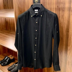 Mens Clothing Men's Casual Clothing Men's Fashion Shirts Breathable Shirts for Men Men's Formal Shirt Men Casual Solid Shirt