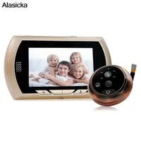 4.5 Inch Smart Digital Door Viewer Camera Door Eye Video Record Peephole Viewers IR Night Vision PIR Motion No Disturb Doorbell