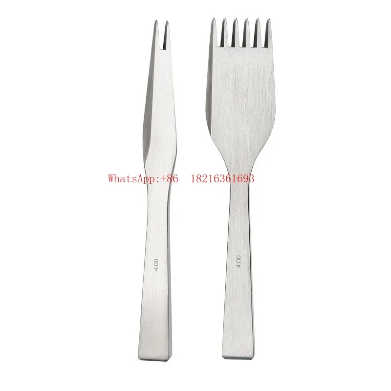 2026GOOD Leather Art Ling Cut Two And Six Teeth Leather Punching Cut Hand Stitching Leather DIY Tools
