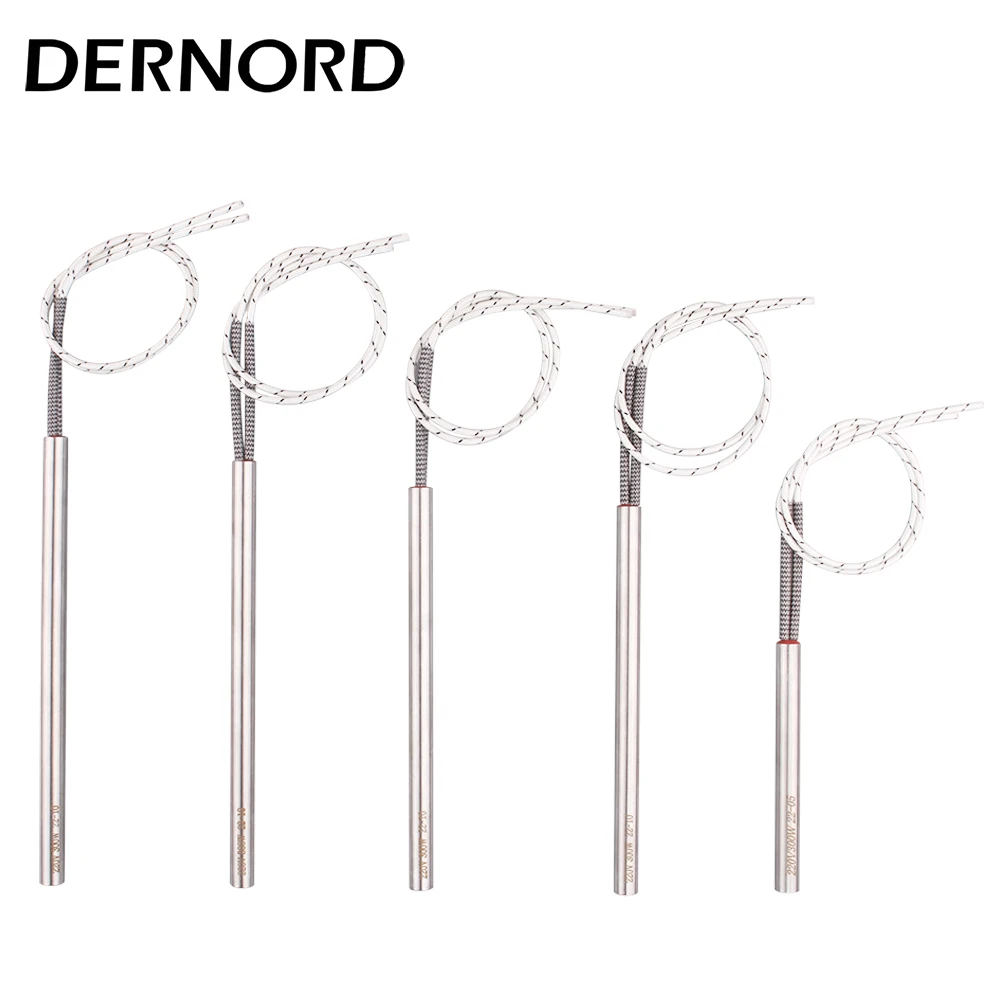 DERNORD 220v 300w Spark Plug Ignition Pellet 10*100mm/155mm/160mm/170mm/180m Stove Cartridge Igniter Heating Element