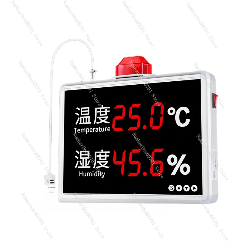 Industrial Thermohygrometer Display Screen Sensing Transmitter Controller Electronic Kanban Sound and Light Alarm