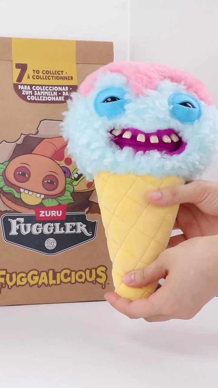 Fuggler FUGGALICIOUS Original Plush Toy Pizza Hot Dog Ice Cream