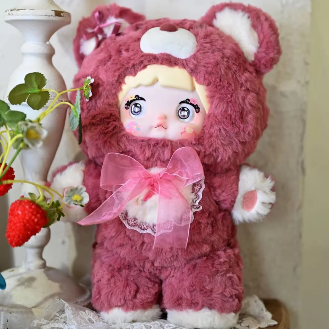 Genuino Nommi 400% 35 cm Goodnight Bear Series Nommi Vinile Decorazione della stanza della bambola Collezione di bambola Scatola misteriosa Giocattolo Kawaii Ragazza regalo