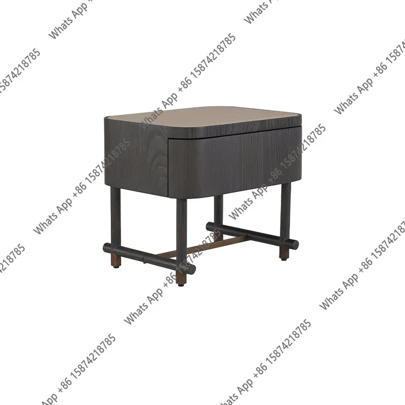 Kk Medieval Style Simple Bedside Table Villa Mansion Bedroom Small Apartment Light Luxury And High-end Feeling