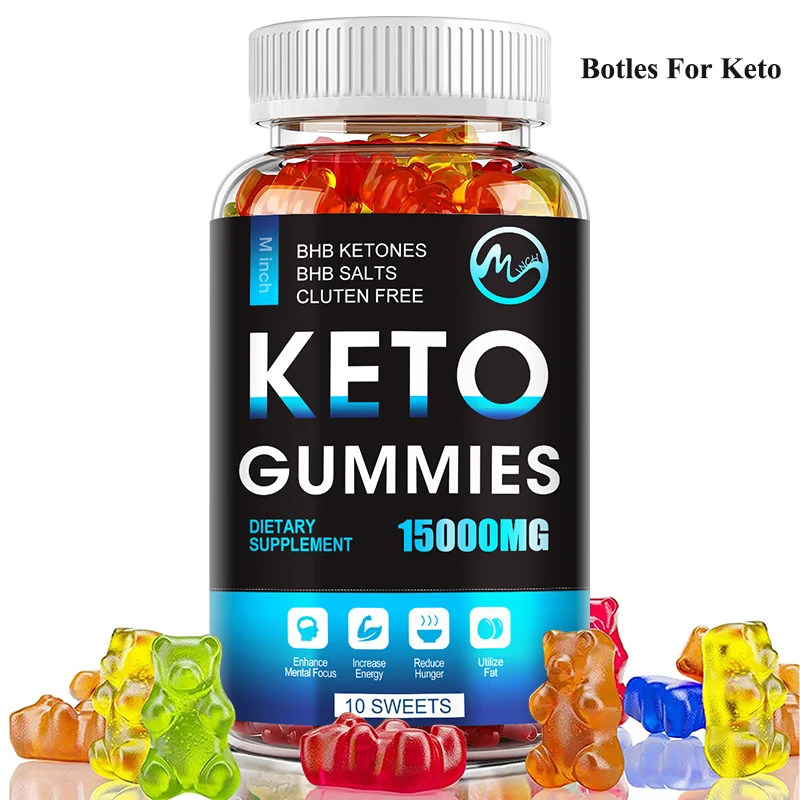 Minch Weight Keto ACV Gummies Ketone Plus ACV, Formule avancée, Perte de bonbons, Ours, Cidre de pomme, Vinaigre, Complément alimentaire