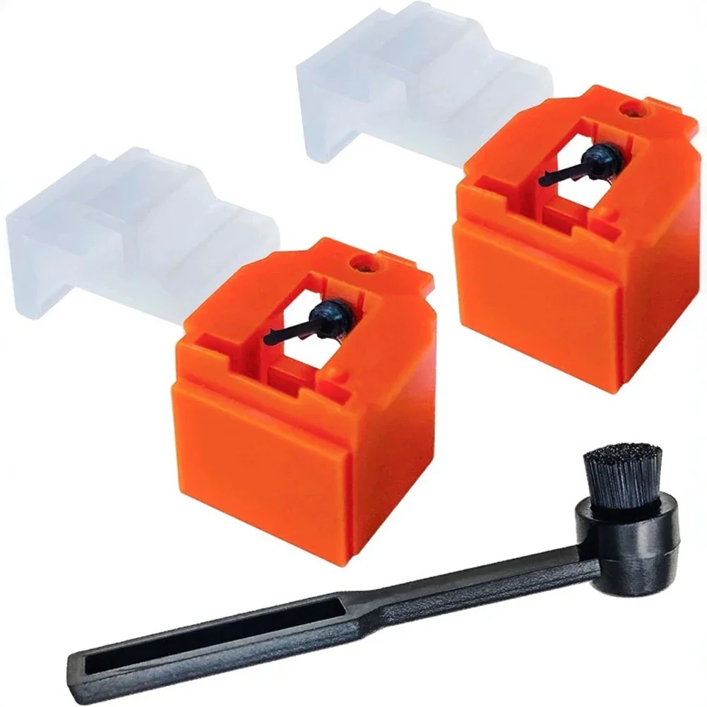 2PCS Orange ATN3600L Record Player Needle With Brush For Audio Technica AT-LP60 AT-PL50 Turntable Stylus Replacement Part