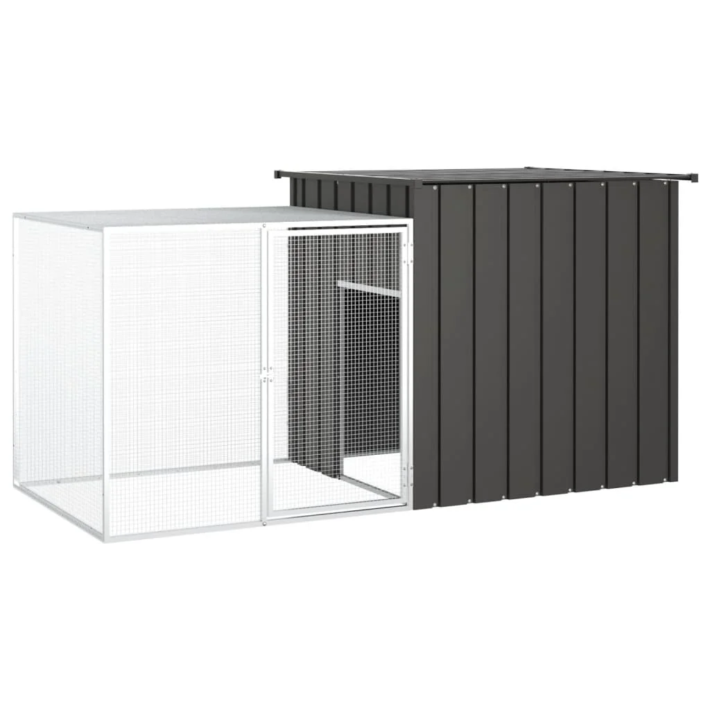 Anthracite hclen 200x91x100 cm galvanized steel