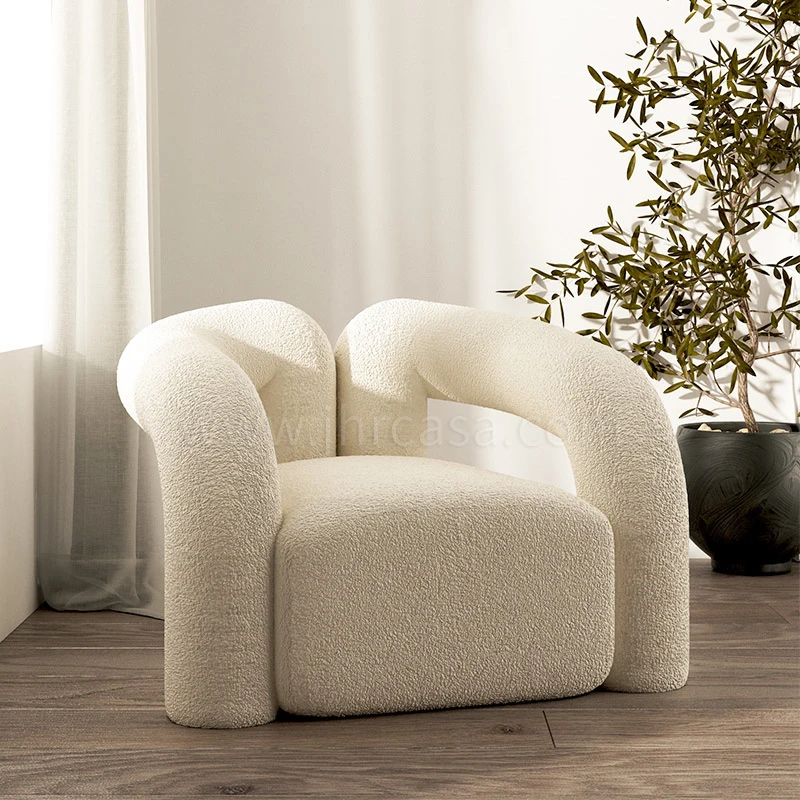 Moderne Stijl Eenzitter Fauteuil Stof Lederen Sofa Woonkamer Kantoorbankstel Meubels