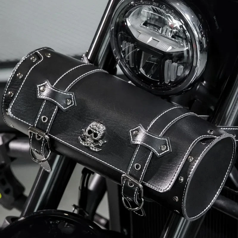 Motorcycle Tool Bag Front Storage Universal Motorcycle Fork Bag Moto Front Hanging Bag for Cruiser Chopper Touring Sportster