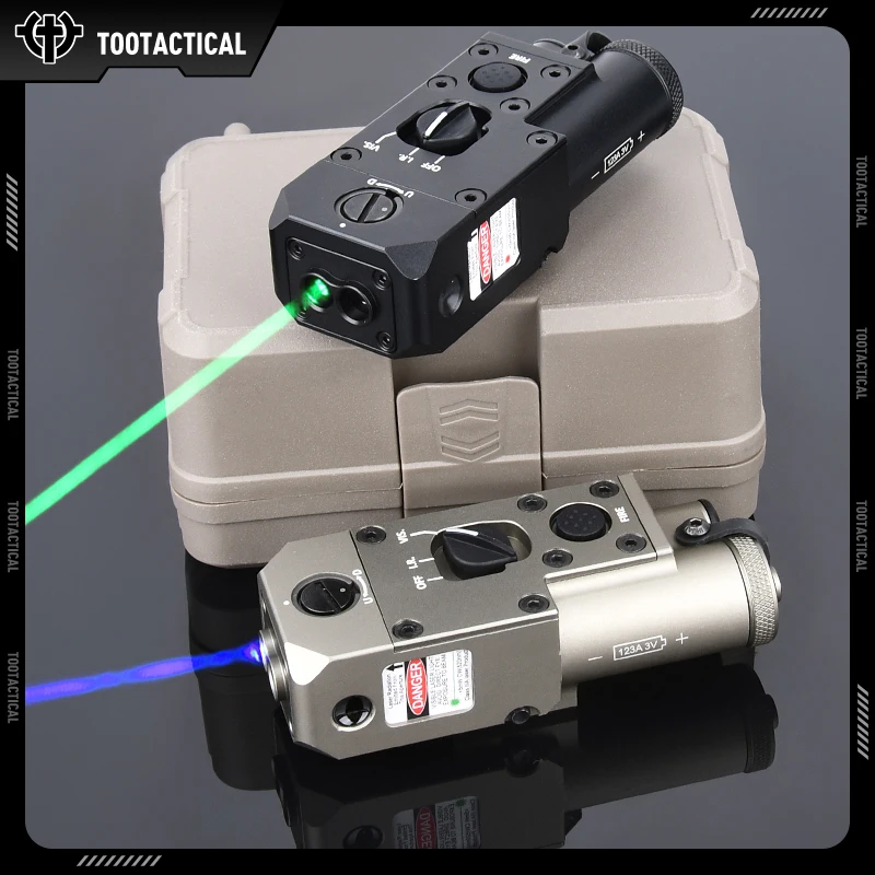 Tactical WADSN Metal CQBL1 Red Green Blue Dot IR Laser Scout Lndicator Airsoft Hunting Weapon Flashlight Fit 20MM Picatinny Rail