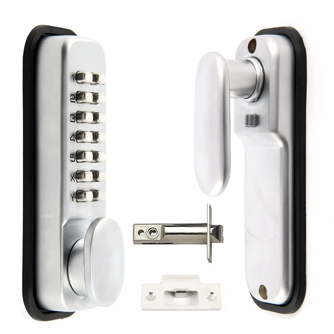 Digital Push Button Door Lock Key Pad Code Combination Access Mechanical Keyless