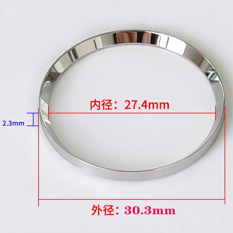 ضياء 30.3 مللي متر ساعة نحاسية الفصل الدائري صالح ل SKX007 SKX009 SRPD ساعة حالات NH35 NH36 ساعة حافظة الحلقة الداخلية استبدال أجزاء
