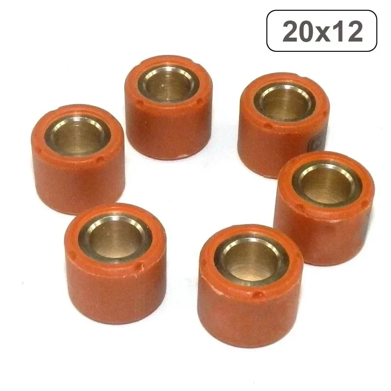 6pcs Performance Variator Roller Weights 20mmx12mm 7/8/9/10/11/12/13g For BWS125 ZY125 GTR Scooter Motorcycle Parts 20x12