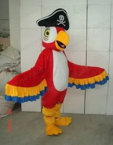 

New Adult Hot Sale Foam Cute Parrot Pirat Cartoon Mascot Costume Plush Christmas Fancy Dress Halloween Mascot Costumes