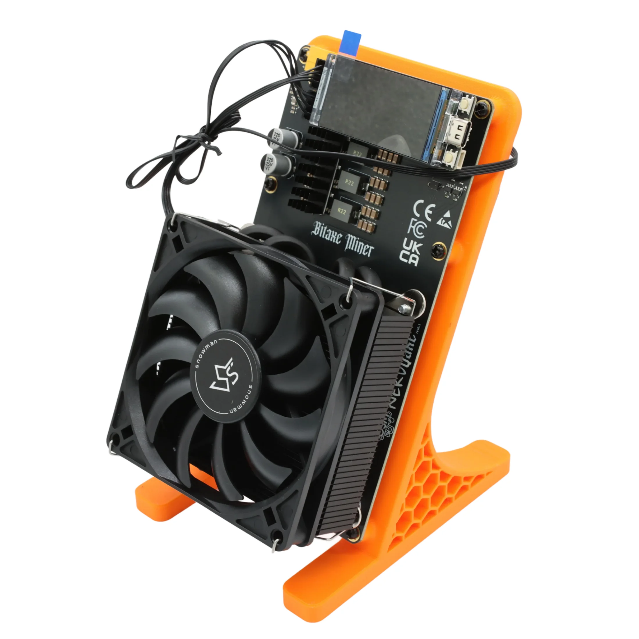 Bitaxe NerdQaxe++ Rev6.1 Bitcoin Miner 6Th/s 100W High Efficiency Open Source ASIC Mining Device With WiFi