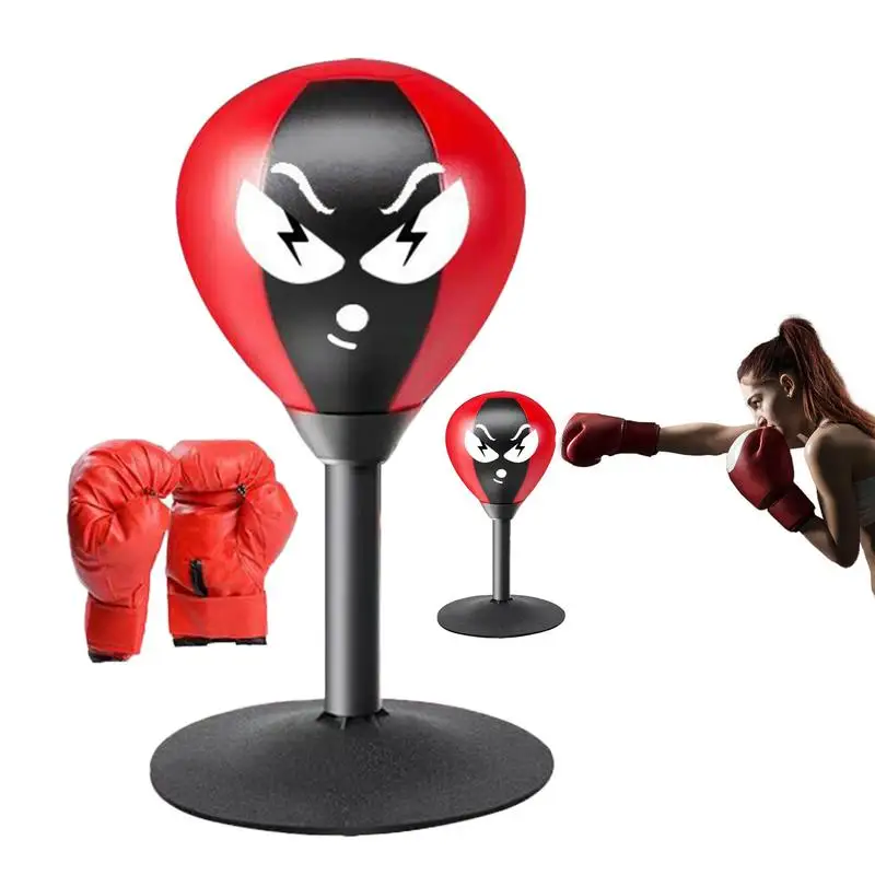 Desktop Punching Bag Fun Table Boxing Punch Ball with Strong Suction Cup Kids Adults Stress Relief Toys Sports Equipment