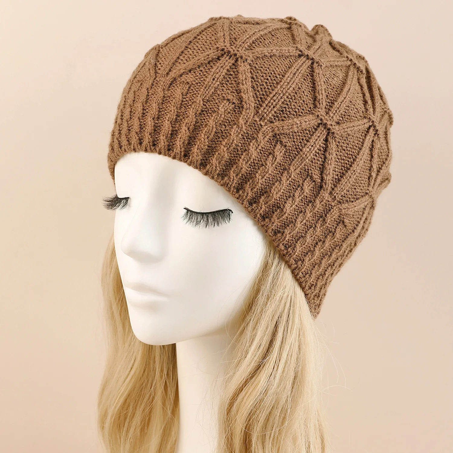 Gorro de punto para hombre y mujer, gorro cálido, informal, a la moda, para Otoño e Invierno