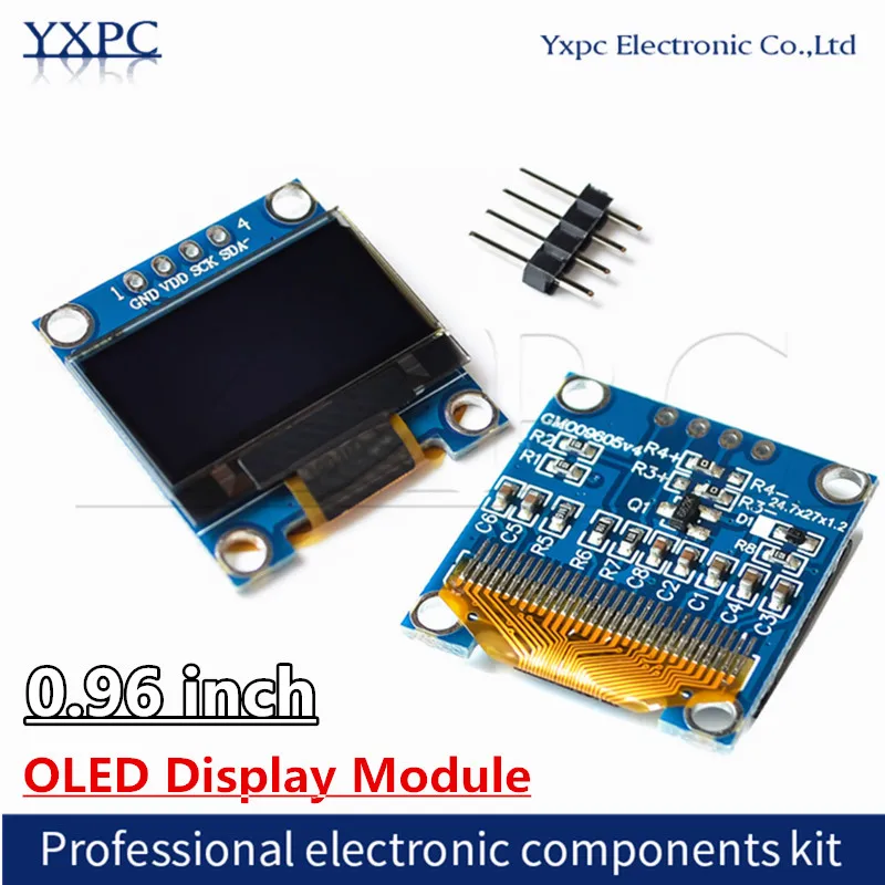 0.96 inch IIC Serial 4pin White/Blue/Yellow Blue OLED Display Module 128X64 12864 LCD Screen Board for arduino 51 single chip