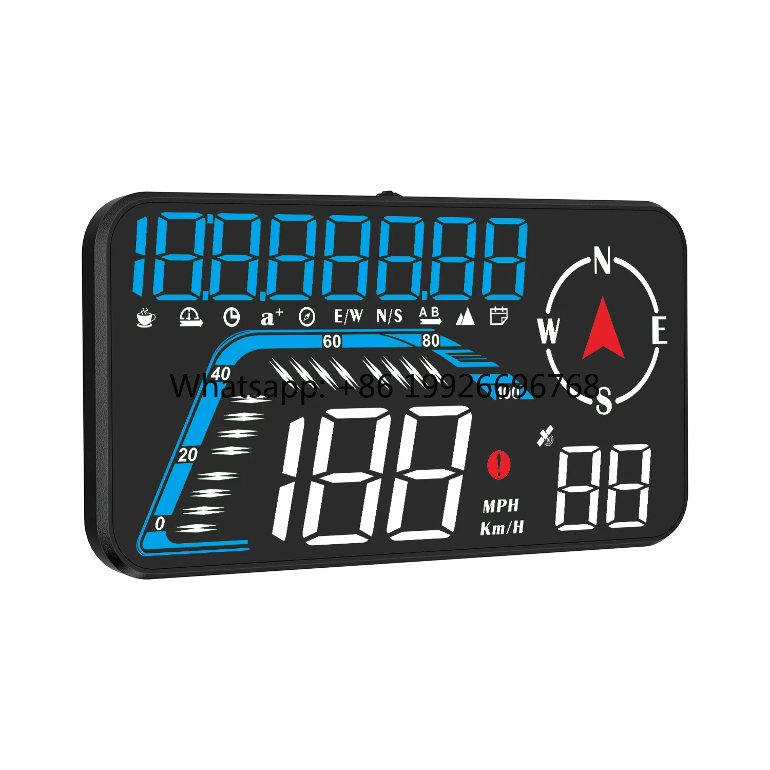 

New G12 USB Plug Play GPS Head up Display HUD Car Smart Speed Auto Electronics LED Display Water Temperature Warming Feature