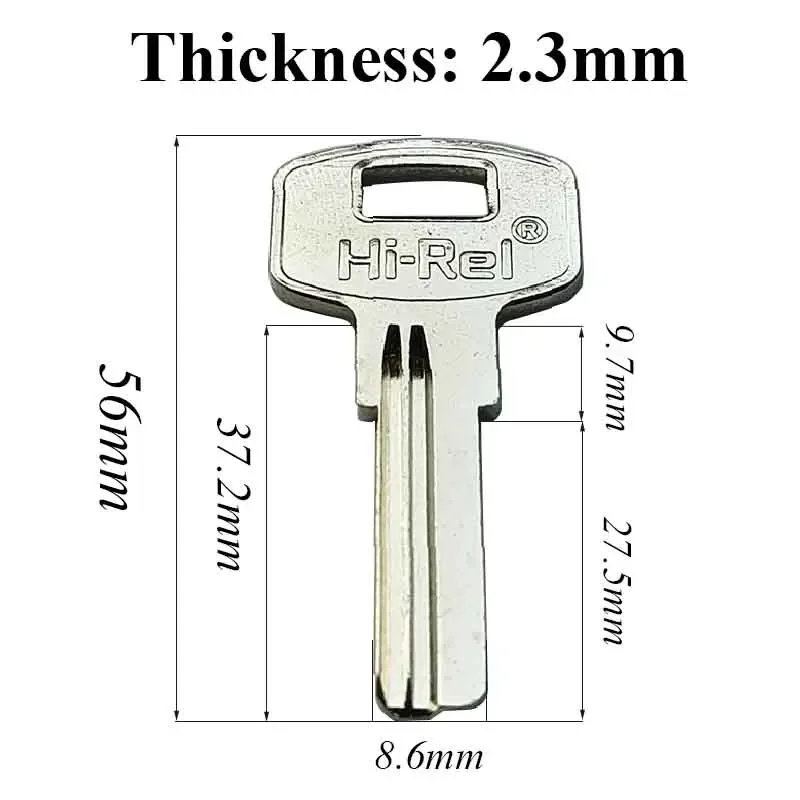 5-100 Pcs 3M-1D Hi-Rel Uncut Empty Key Blank House Home Door Locksmith Tool Embryo Lock Security Safe Copper for Padlock