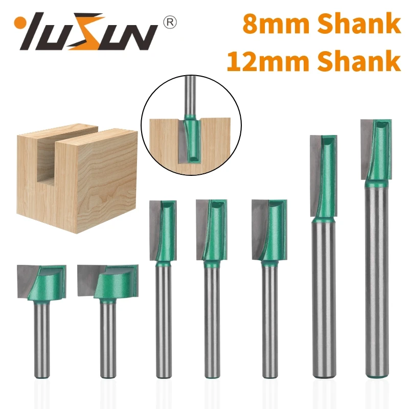 YUSUN 8MM Shank Cleaning Bottom Bit Router Bit Woodworking Milling Cutter For Wood Bit Face Mill Carbide Cutter End Mill