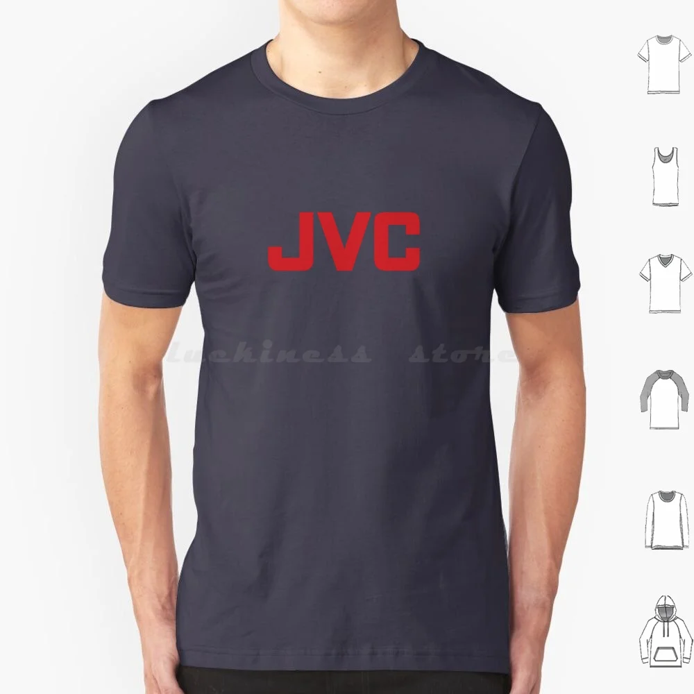 Jvc 80S Logo Red T Shirt Cotton Men Women Diy Print Jvc Stereo Video Vintage Electronics Hifi Hi Fi Music 70S 80S 90S