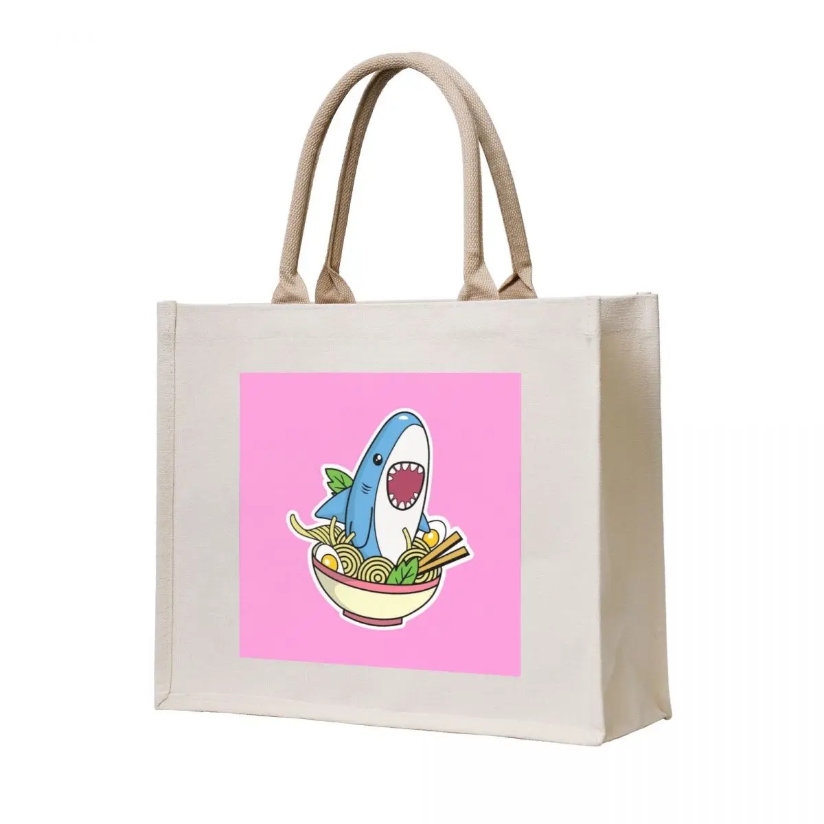 

Shark Ramen Attack Tote Bag shoping bag hand bag Cloth