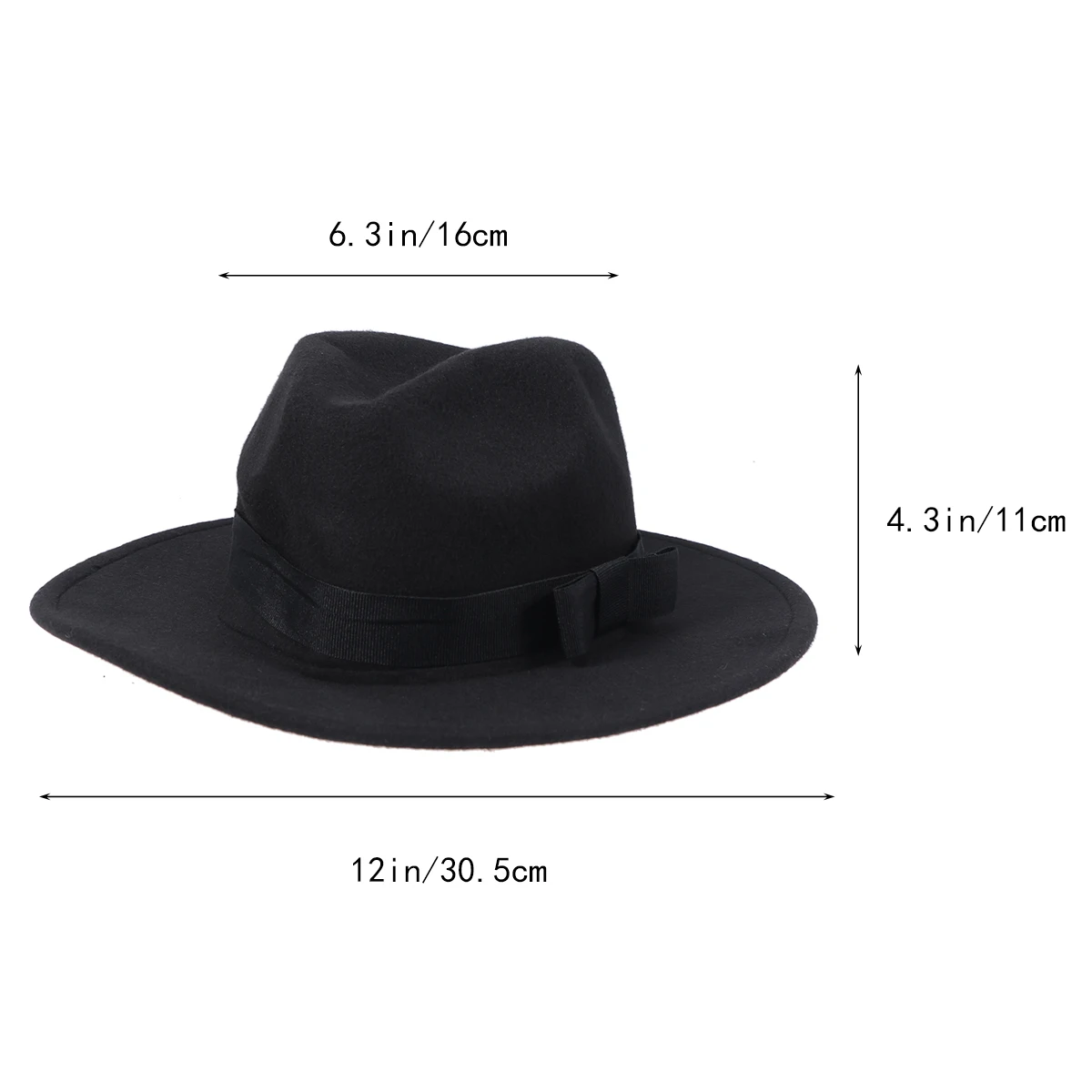 

Retro Jazz Hat Hats for Men Gentleman Wide Brim Cap Women Felt Fashion British Women's