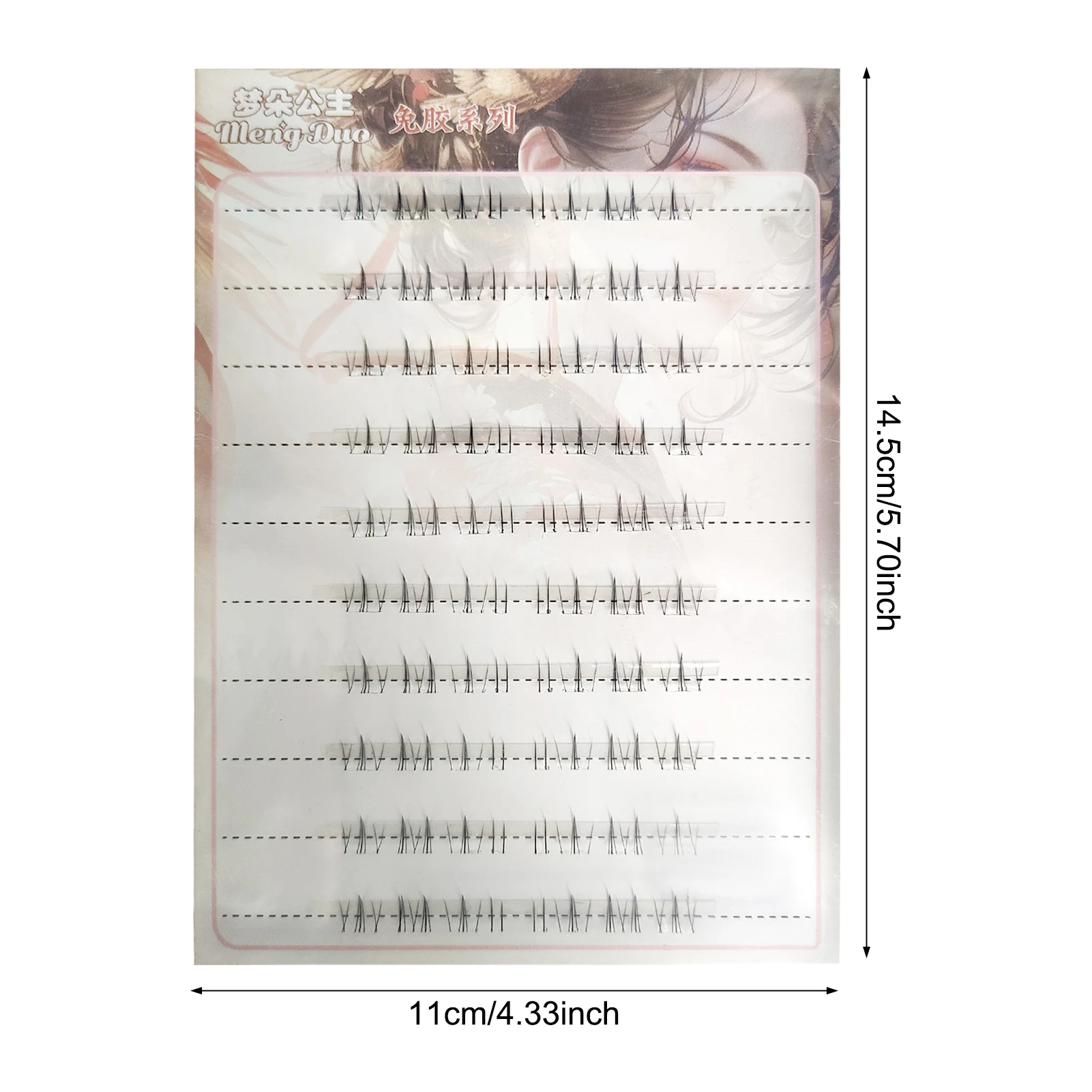 Under False Eyelashes Manga korean Natural Style Cluster Fluffy Lower Lash Extensions Reusable Handmade Soft bottom lashes