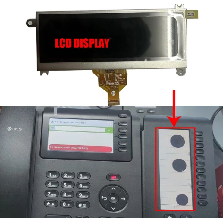 

Сменный ЖК-экран для Unify CP600 600E CP700 CP700X KeyModul 600