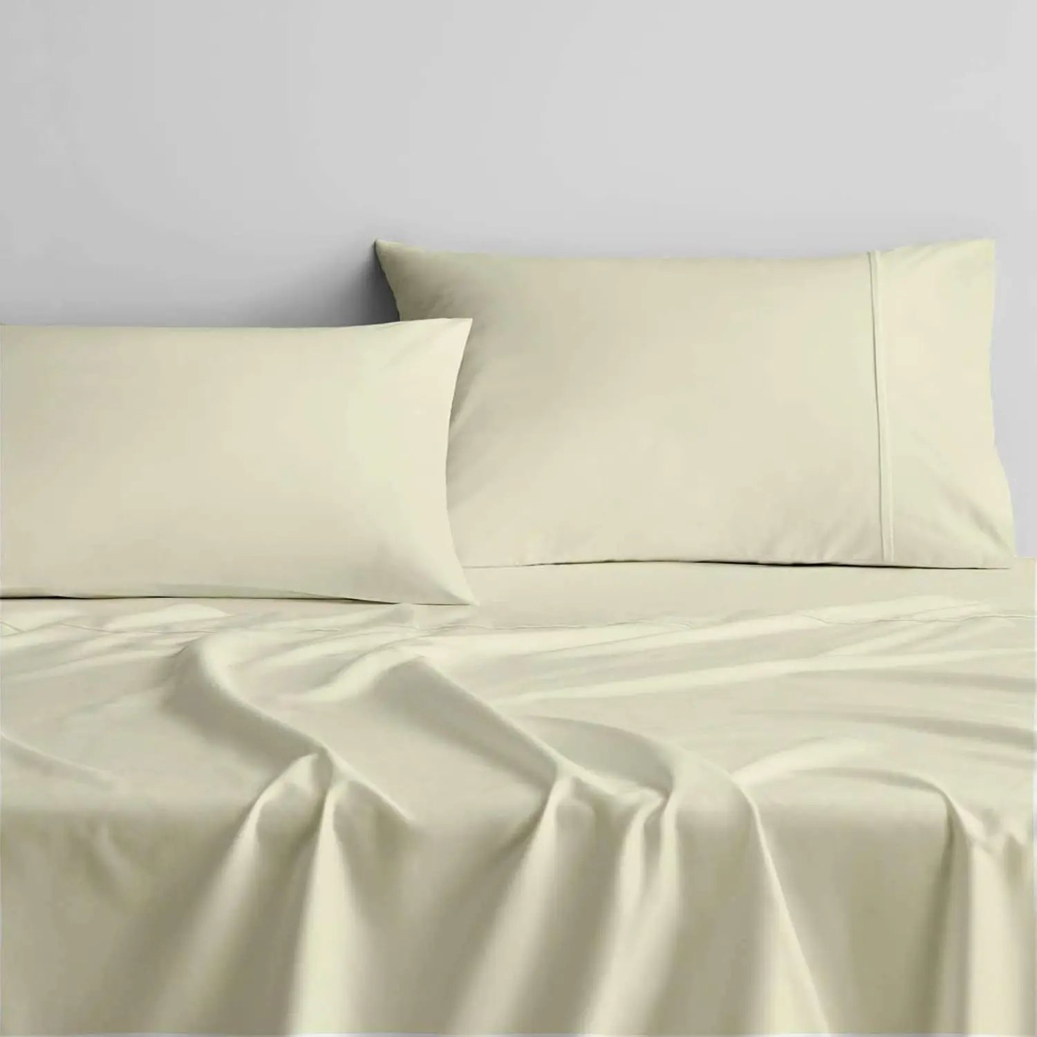 

Rv King Sheets 72 X 75 -Rv King Sheets Cotton,4 Pcs Cotton Bed Sheet Set To Fit Upto 15"" Deep Mattr : Rv King72 X 75"" -Ivory