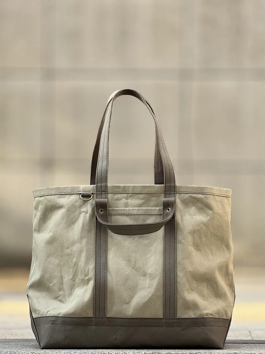 

Heavyweight Canvas Tote Bag Large Capaci Dual Handle Uivy Original Design Faionable Linen Tea Color Blo Casual oulder...