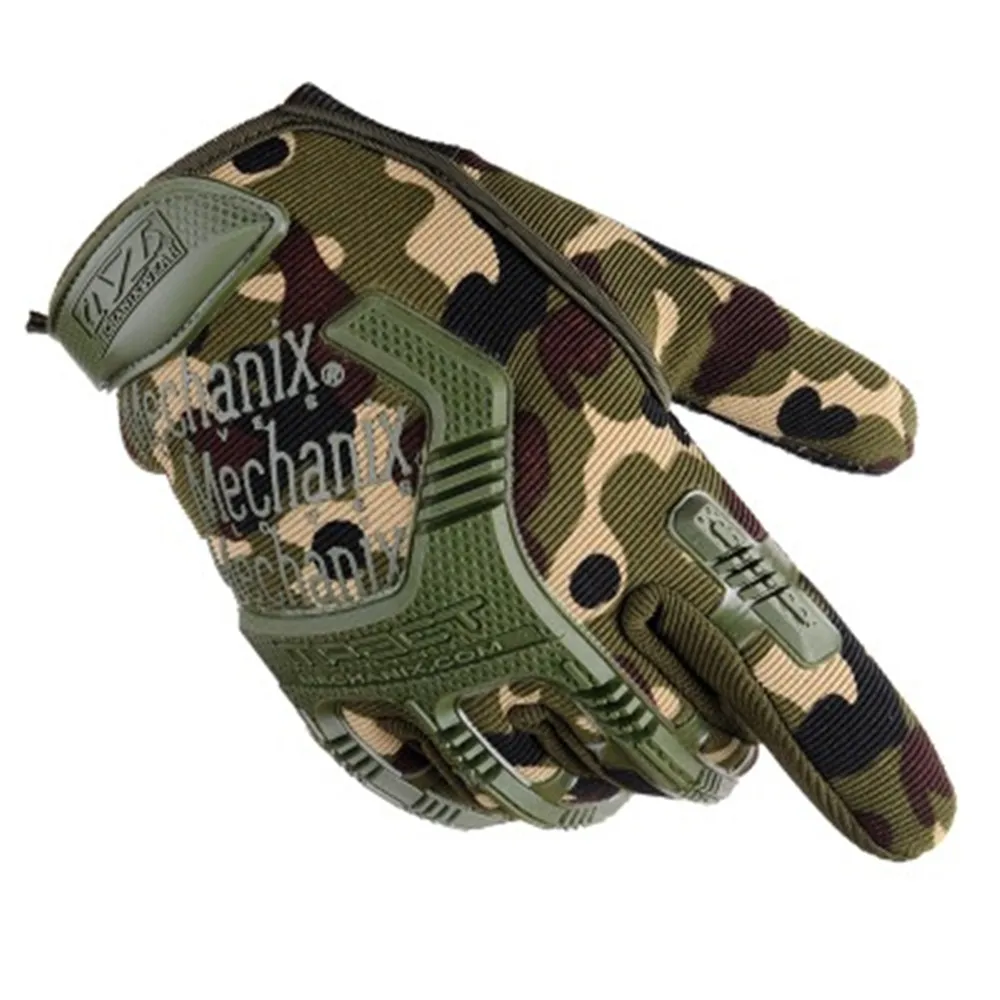 Fly Fishing Gloves, Camouflage Waterproof Anti-Slip Breathable Glove, Full Finger Durable Fishing Cycling Glove