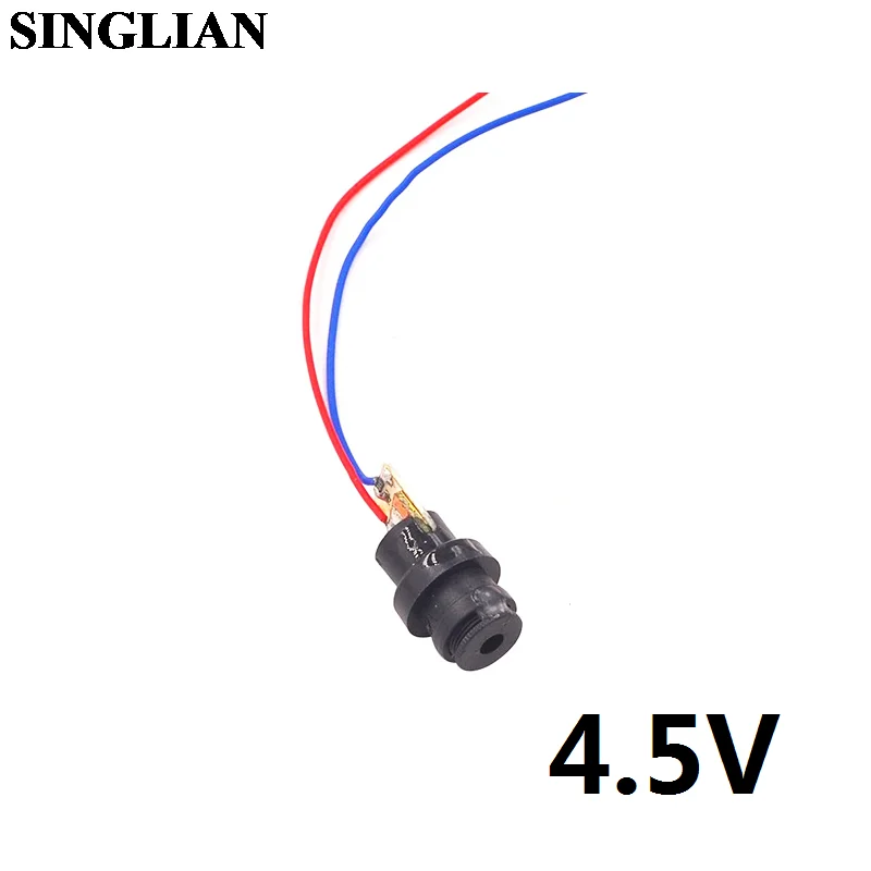 1pcs 3V/4.5V/5V Laser Head Diode Punctate Red Dot Copper Semiconductor Laser Tube 6MM Outer Diameter Laser Sensor Module