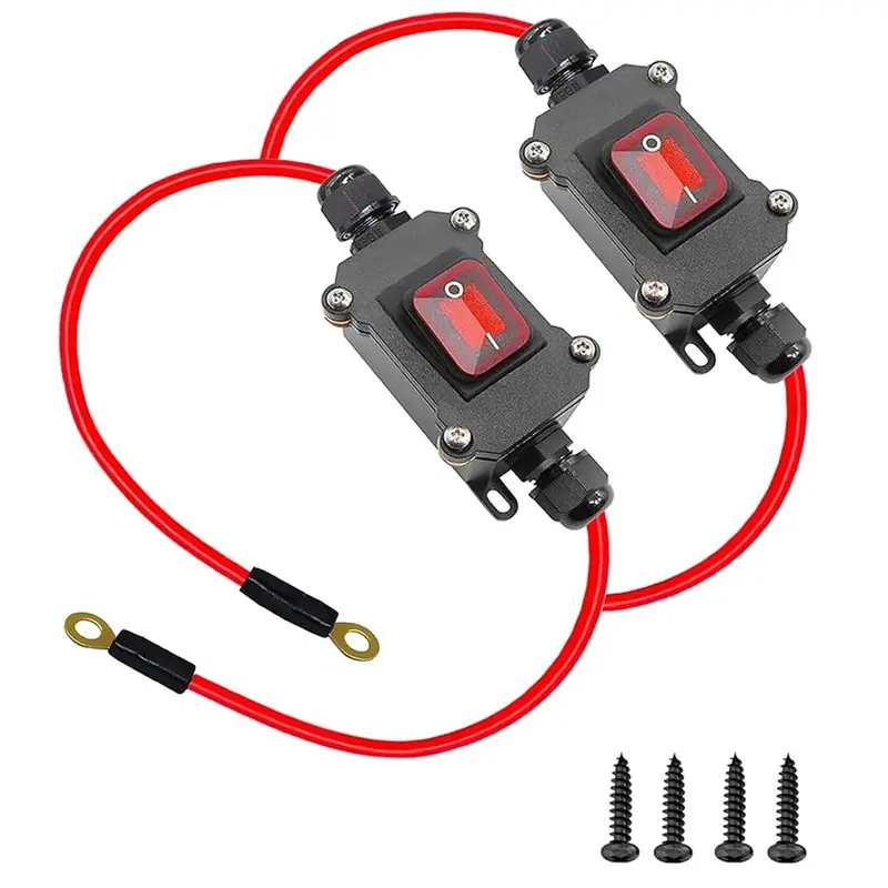 

ABGH-DC12V Встраиваемый переключатель DC12-24V DPST с двусторонней проводкой для мотоциклов и автомобилей