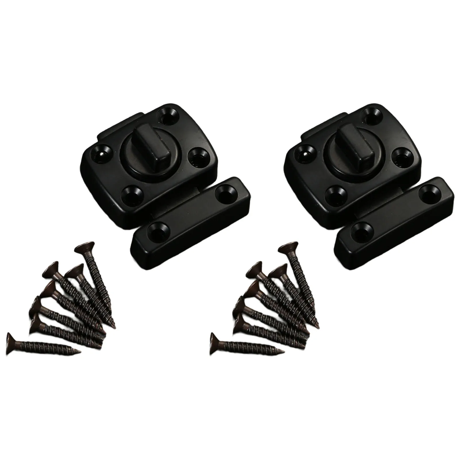 

2pcs/set Window Left And Right Knob Door Buckle Zinc Alloy Easy Installation Durable Installed On