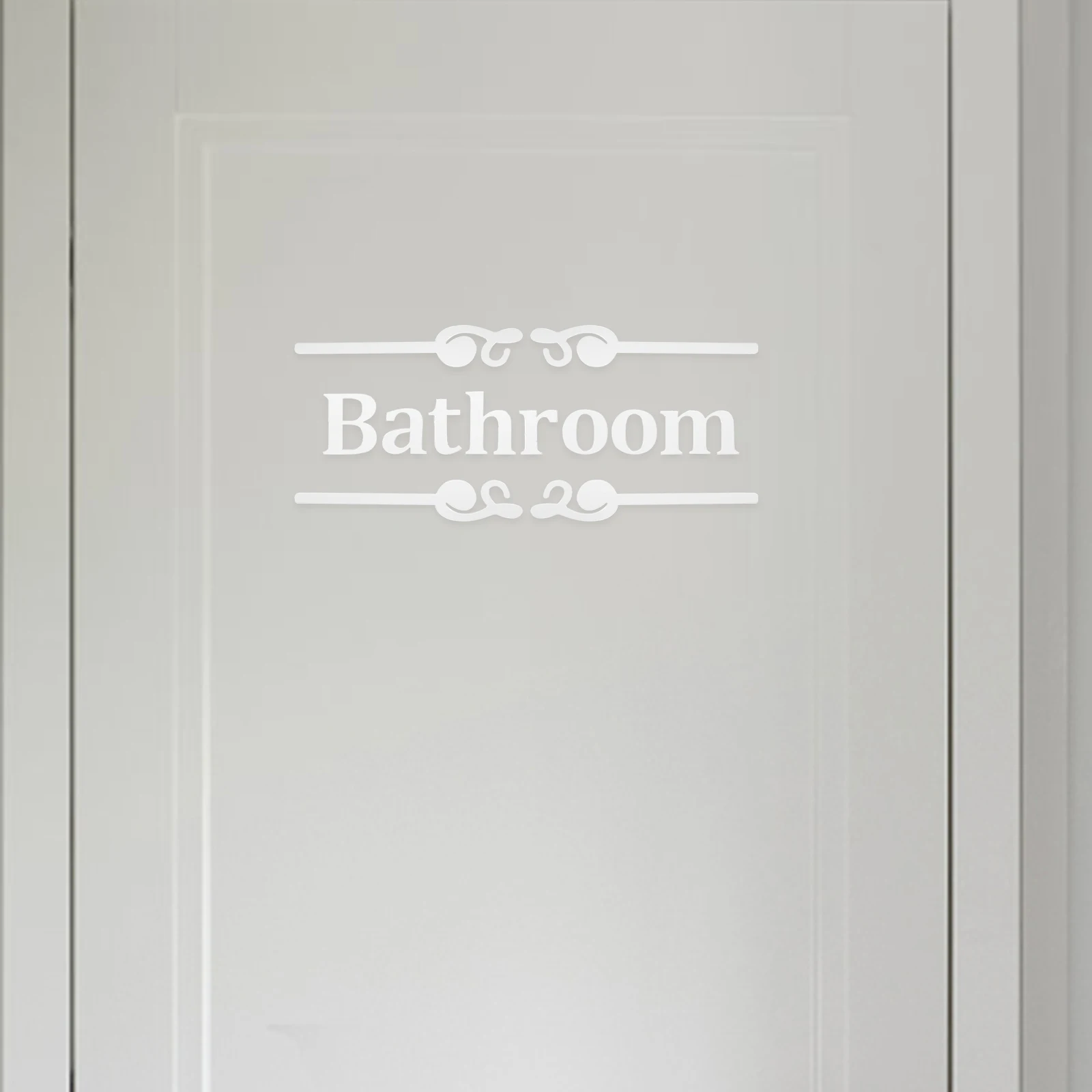 

1Set 3D Wall Sticker Sign Removable Reusable Bathroom Wall Decal for Home Hotel Door Decoration Bathroom Signs for Home