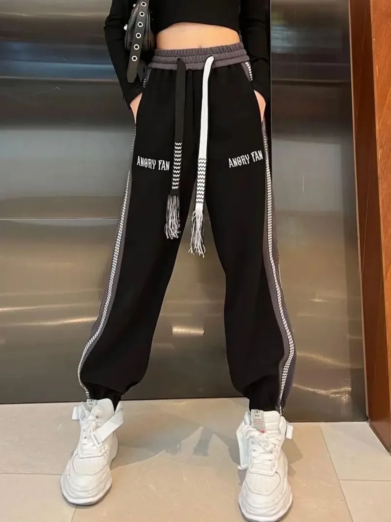 Harajuku Women Pants Jogging Sweatpants Women for Pants Baggy Sports Pants Jogger Elastic High Waist Female Sport Trousers Y2k