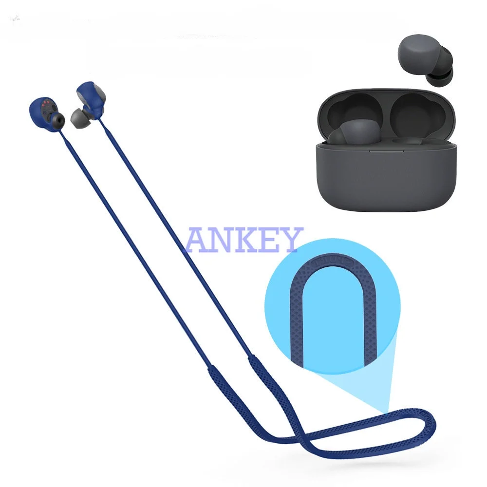 Silicone Anti-Drop Rope para Sony LinkBuds S WF-LS900N, Bluetooth Headset, Esporte, impermeável, à prova de choque